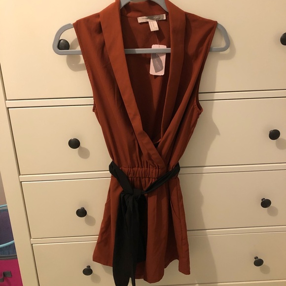 Forever 21 Pants - Burnt orange romper from Forever 21. NWT